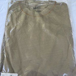 NEW Bullock and Jones Mens Large Short Sleeve Pigment Crew, In Sage
